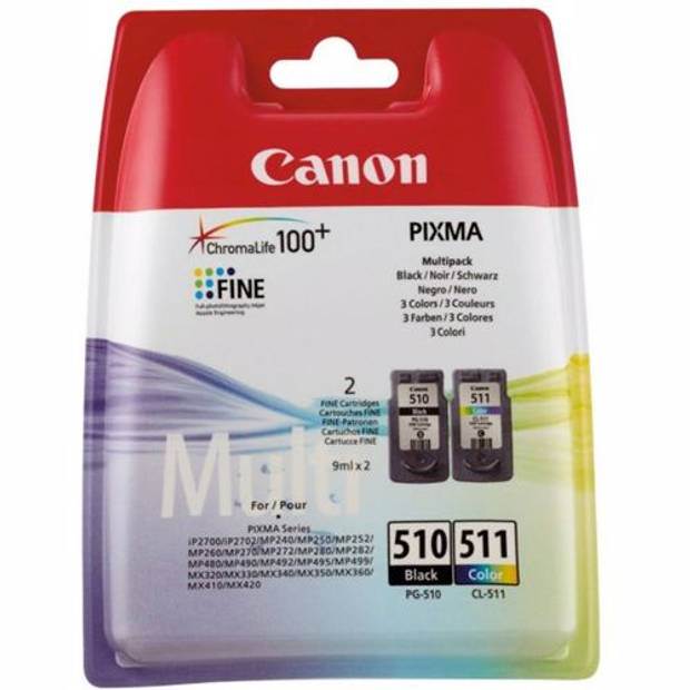 Canon cartridge PG-510 en CL-511 Multipack