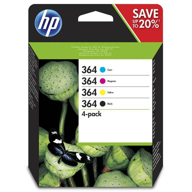 HP 364 Multipack zwart en kleur cartridge