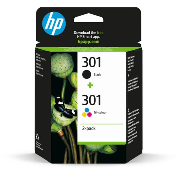 HP cartridge 301 2-pack - Instant Ink (Zwart + kleur)