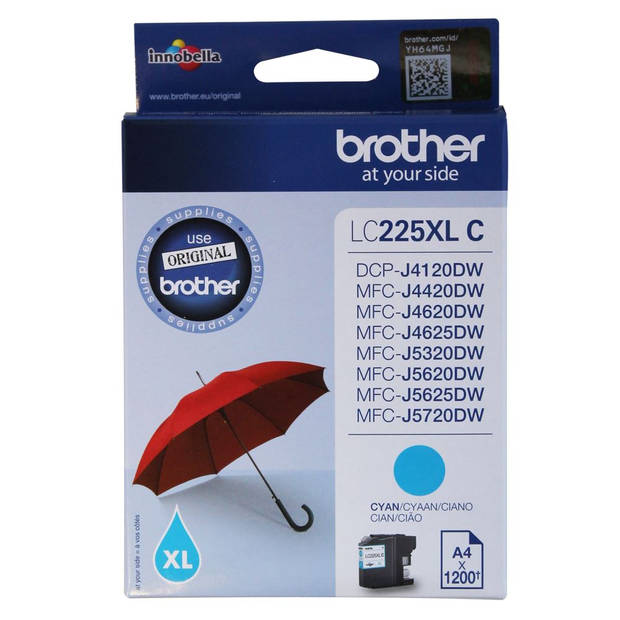 Brother LC-225XLC cyaan cartridge