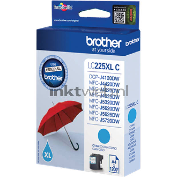 Brother LC-225XLC cyaan cartridge