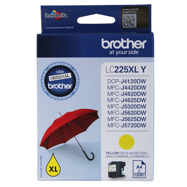 Brother LC225XLY gele inktcartridge