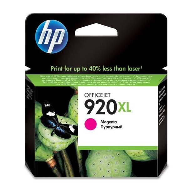 HP 920XL originele magenta grote capaciteit inktcartridge voor HP OfficeJet 6000/6500/7000/7500 (CD973AE)