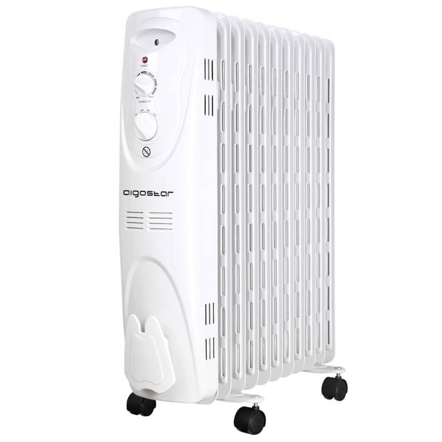 Aigostar Pangpang 33IEJ – Oliegevulde radiator, 2300 watt, 11 ribben - Wit
