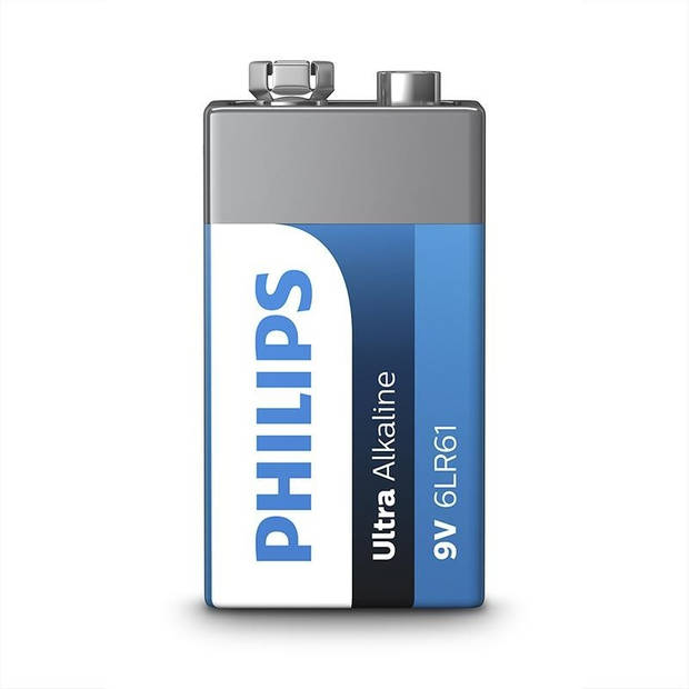 Philips batterij 9 Volt Ultra Alkaline 6LR61 9V