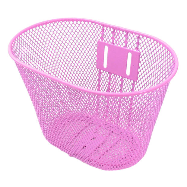 KGS Kinderfietsmand 8,5 liter Staal Roze