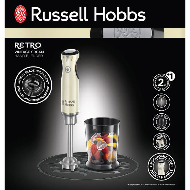 Russell Hobbs staafmixer retro - creme