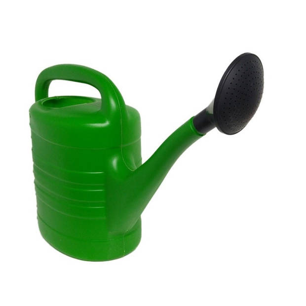 Plastic gieter met sproeikop 5 liter groen - Gieters
