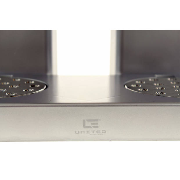 United Entertainment® - Luxe Cornflakes Dispenser, Voorraadbus Zilver