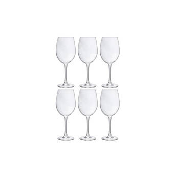 Cosy & Trendy Cosy Moments witte wijnglas - 36 cl - set van 6