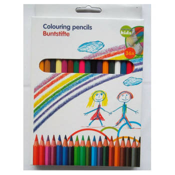 Kleurpotloden kinderen - 36 stuks - Kleuren - Tekenen - Voor kinderen en volwassenen