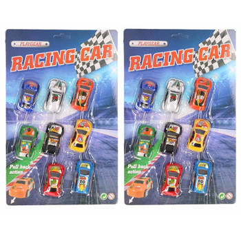 Race auto setje van 16 stuks - Speelgoed auto's
