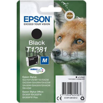 Epson T1281 zwart cartridge