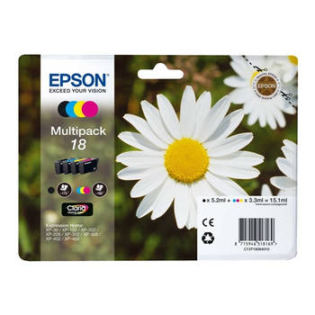 Epson cartridge voordeelpak T1806 BK + 3CL