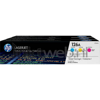 HP 126A 3-pack kleur toner