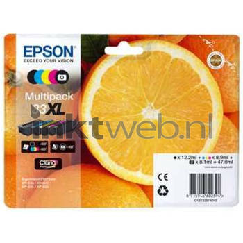Epson 33XL multipack zwart en kleur cartridge