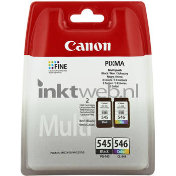 Canon PG-545 / CL-546 Multipack zwart en kleur cartridge
