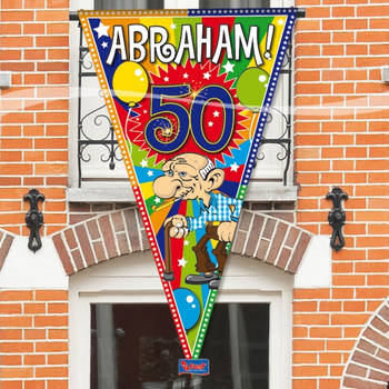 Grote Abraham 50 jaar vlag - Feestbanieren