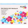 FLWR Canon CLI-521 Multipack zwart en kleur cartridge