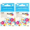 FLWR HP 62XL 2-pack zwart en kleur cartridge