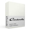 Cinderella satijn topper hoeslaken - 100% katoen-satijn - 2-persoons (140x200 cm) - Ivory