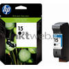 HP 15 zwart cartridge