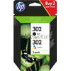 HP 302 Multipack zwart en kleur cartridge