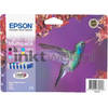 Epson T0807 multipack zwart en kleur cartridge