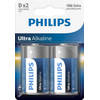 Philips batterijen D/LR20 Ultra Alkaline 2 stuks