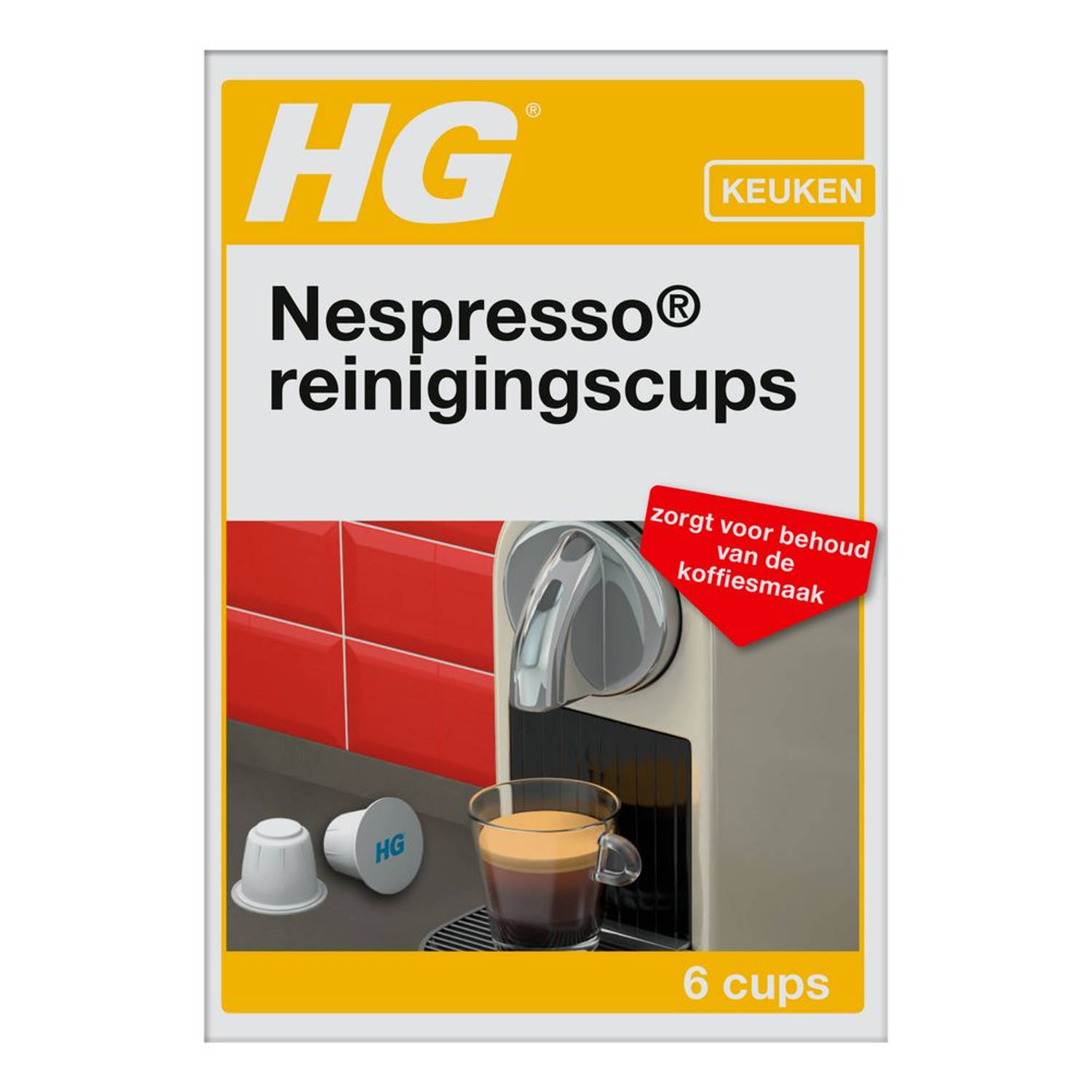 Symposium Dank u voor uw hulp winkel HG Nespresso® reinigingscups 6 capsules | Blokker
