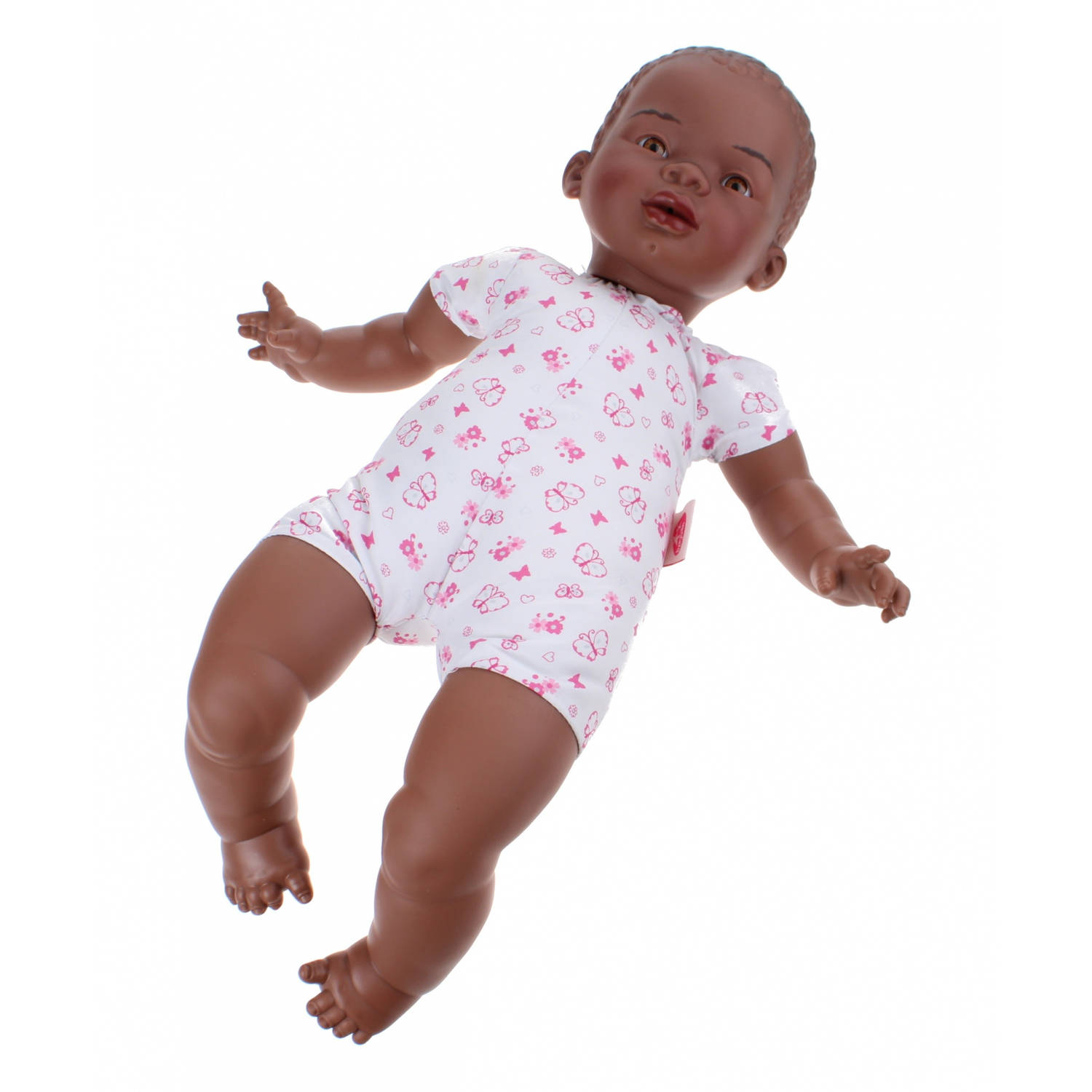 Berjuan babypop Newborn soft body Afrikaans 45 cm meisje