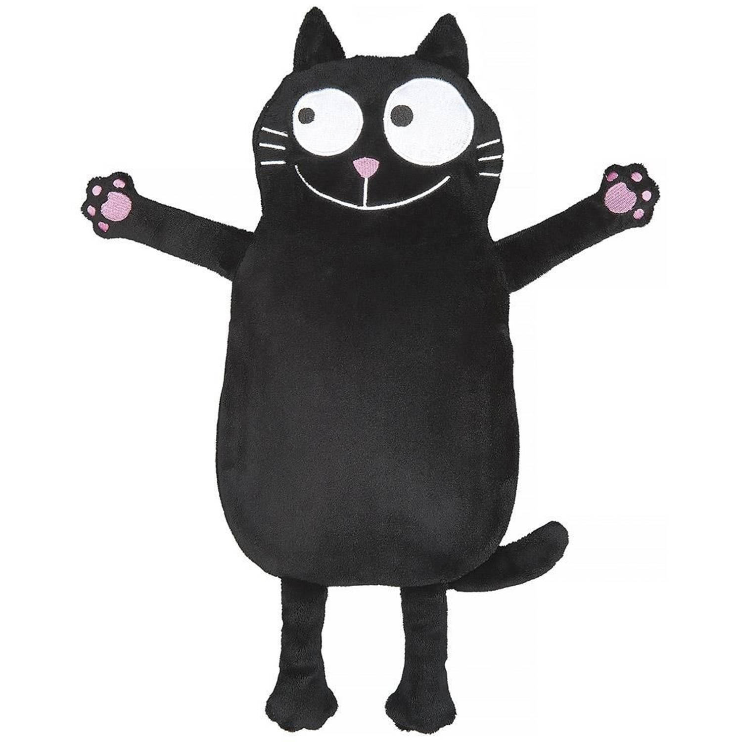 Moses kruik Ed, the cat polyester 19 x 36 cm zwart