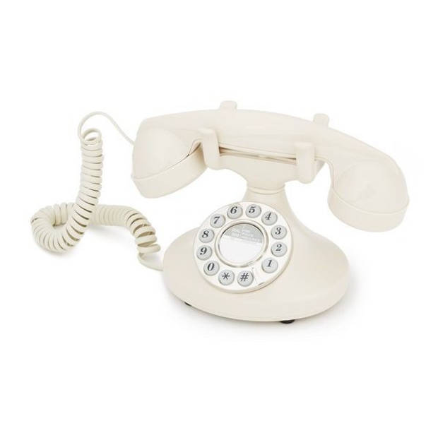 GPO Pearl Retro Telefoon - Aan te Sluiten op Modem - Origineel Mechanisch Belsignaal