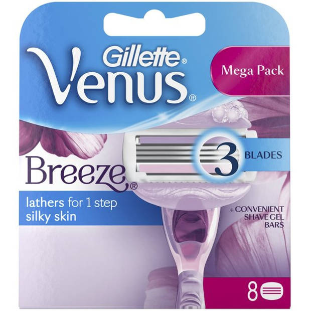 Gillette Women Scheermesjes Venus Breeze - 8 Stuks