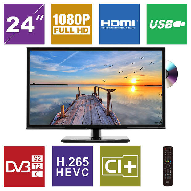 HKC 24C2NBD HD TV DVD speler