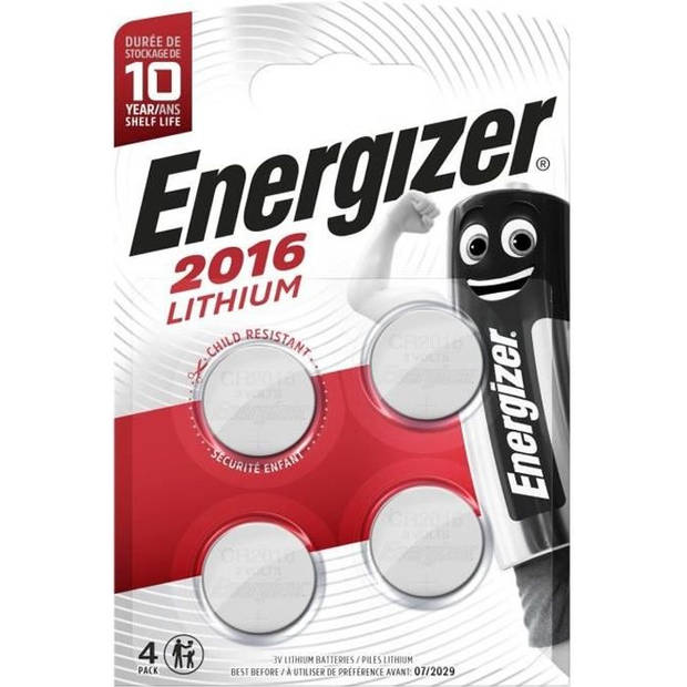 ENERGIZER - Ultimate Lithium-knoopcelbatterijen 2016, verpakking van 4
