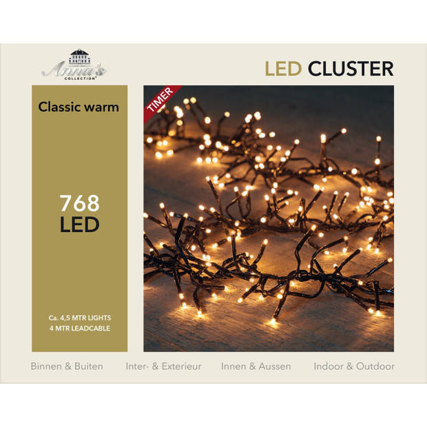 Clusterverlichting 768 lampjes 4,5m