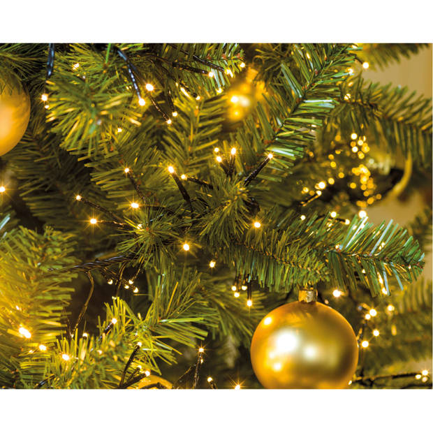 Clusterverlichting warm wit buiten 768 lampjes 600 cm inclusief timer en dimmer - Kerstverlichting kerstboom