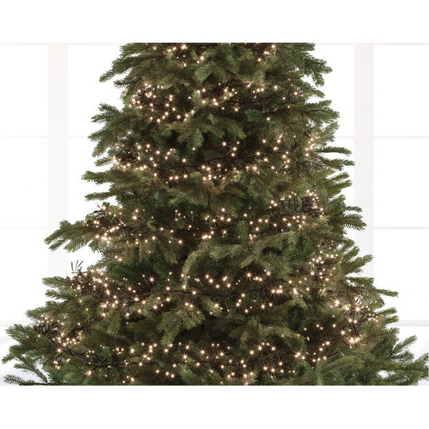 Clusterverlichting warm wit buiten 448 lampjes 300 cm inclusief timer en dimmer - Kerstverlichting kerstboom