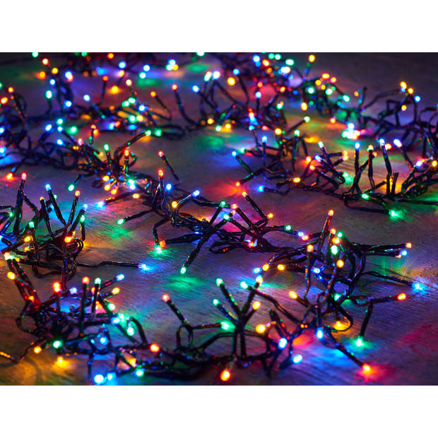Clusterverlichting gekleurd buiten 1152 lampjes met timer kerstverlichting - Kerstverlichting kerstboom