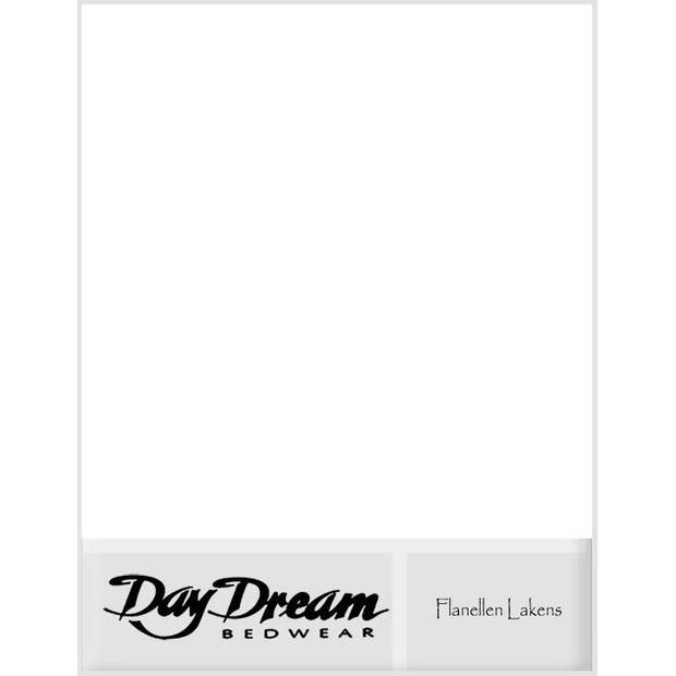 Flanellen Laken Day Dream Wit-240 x 270 cm