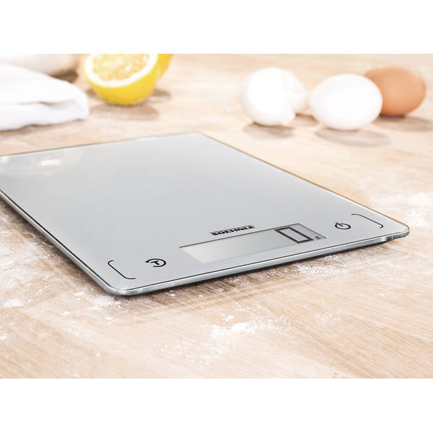 Soehnle keukenweegschaal Page Comfort 300 - digitaal - 1 gr nauwkeurig - tot 10 kg - zilver