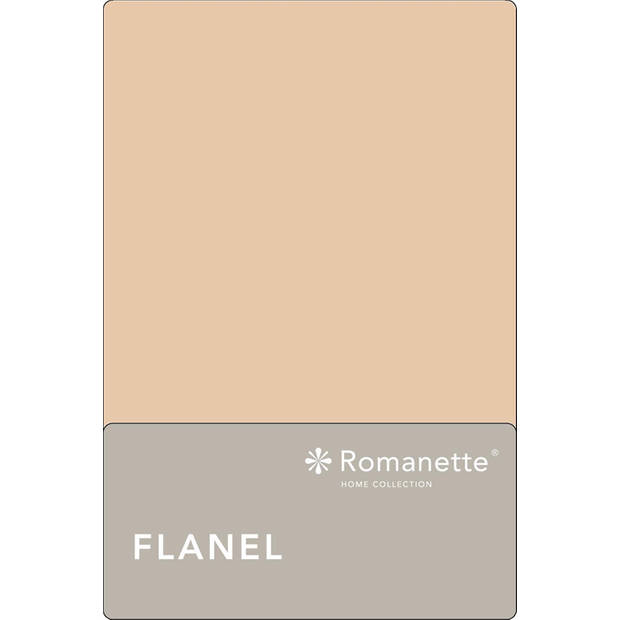 Flanellen Lakens Romanette Zand-240 x 300 cm