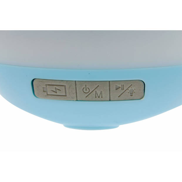 United Entertainment - Oplaadbare LED Bloempot met Bluetooth Speaker - Blauw