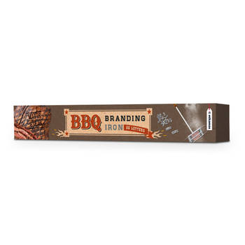 BBQ Brandijzer - Maak je vlees uniek met eigen tekst - Zwart & RVS - Grill accessoire - Gepersonaliseerd BBQ gereedschap