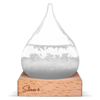 Stormglas s/mall - ø 8 x 11 cm - Voorspelt het Weer - Stormglas Druppel - Original