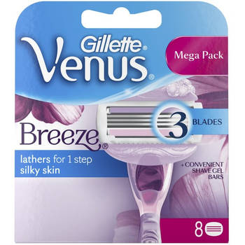 Gillette Women Scheermesjes Venus Breeze - 8 Stuks