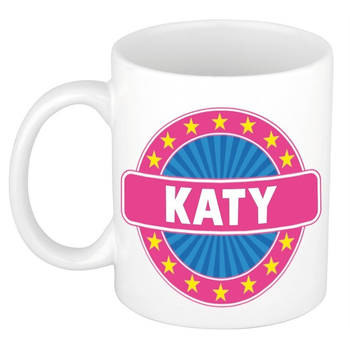 Voornaam Katy koffie/thee mok of beker - Naam mokken