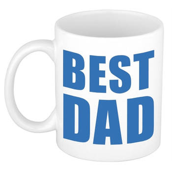 Vaderdag cadeau mok / beker Best Dad 300 ml - feest mokken