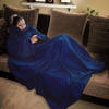 Snuggie Rug - Blauw - Fleece Deken met Mouwen - Hoodie Deken - 140 x 185 cm - Warmte Deken voor Volwassen en Kinderen